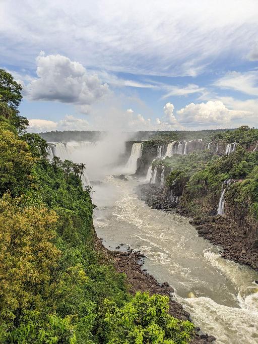 vue sur les chutes d'iguaçu