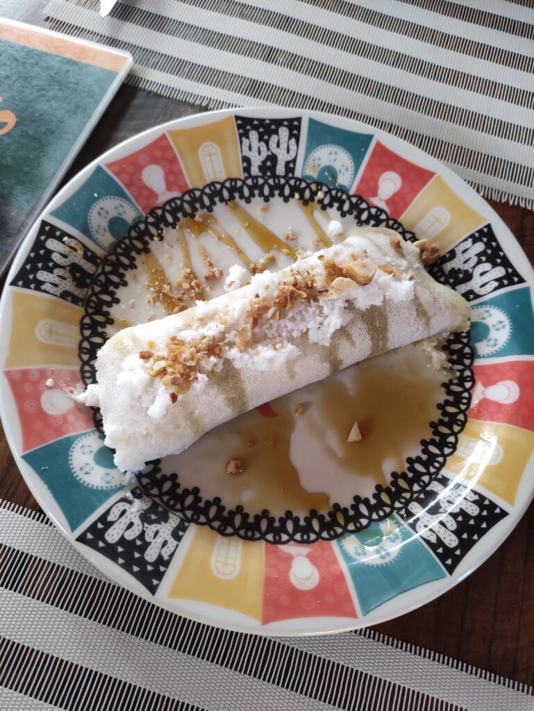 Crêpe de tapioca au lait de coco